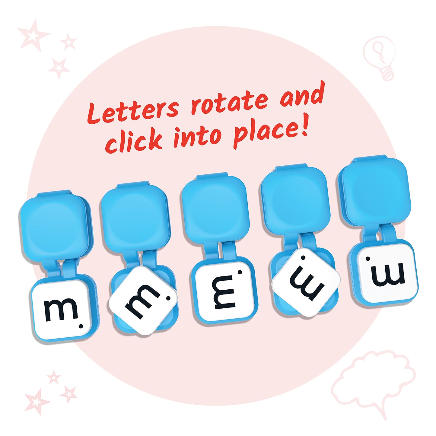 hand2mind Learn My Letters Fine Motor Clips – Alphabet Learning Toy for Toddlers & Preschoolers, Pincer Grasp Activity & Reading Manipulative