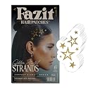 Fazit Makeup Patches - Golden Starlet - Glow Up Make-Up Patches - Cute Glitter Makeup Accessories For Women - Cosmetic Hair Glitter