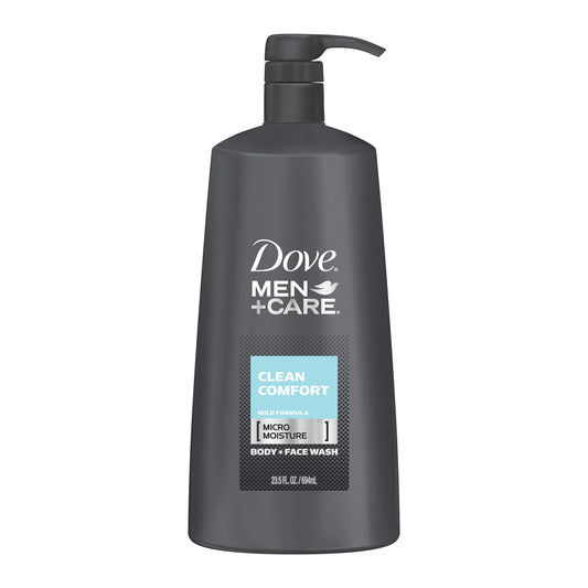 Dove Men+Care Body Wash and Face Wash Pump For Fresh, Healthy-Feeling Skin Clean Comfort Cleanser That Effectively Washes Away Bacteria While Beauty & Personal Care DOVE MEN + CARE