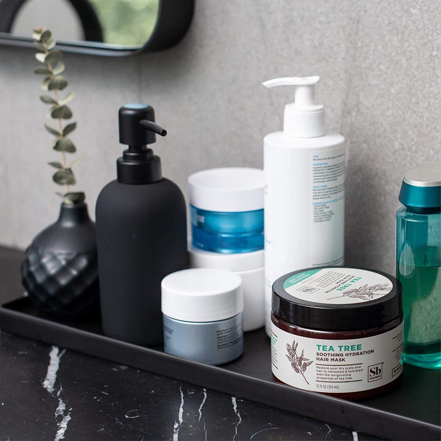 Soapbox Hair Mask, Tea Tree Deep Conditioner - Soothing Hydration for Dry, Damaged or Frizzy Hair (12oz)