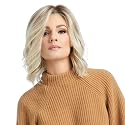 SIMMER Lace Front 6 PC Bundle: SIMMER wig, 4oz Mara Ray Luxury Shampoo & Conditioner, Comb, Beige Wig Cap, 19 Page Belle of Hope Q & A Guide (RL8/29)