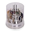 PANA Round Cake Tier Nail Drill Bit Holder Display Organizer Case - Dustproof Carbide Bit Storage Container Box For Manicure Tools Nail Salon - 48