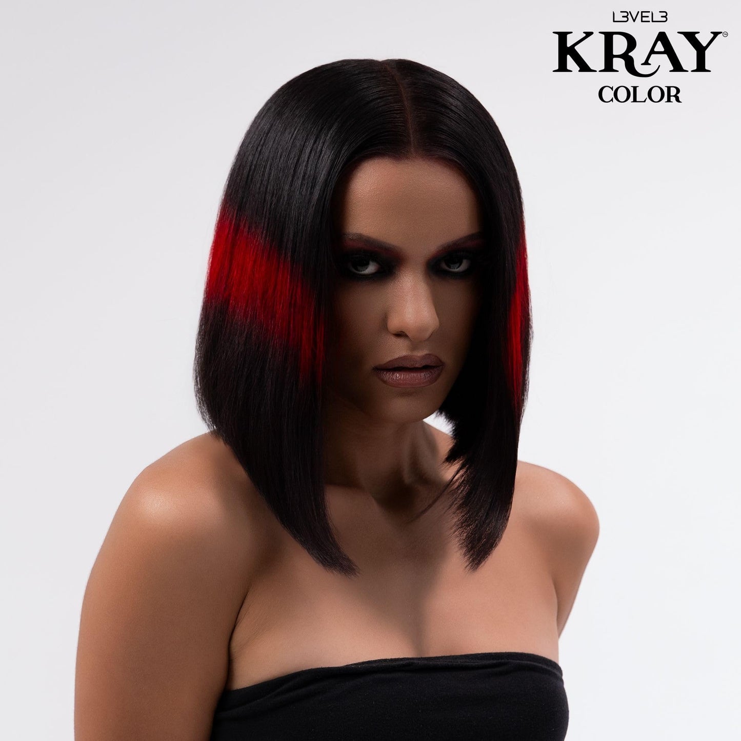 L3 - Level 3 Electric Semi Permanent Hair Color - Vibrant Long Lasting Shine - Argan Oil Protection - 100 ml - Electric Red