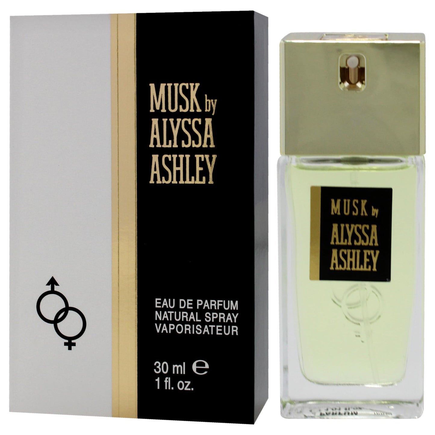 Alyssa Ashley Musk - Perfume for Men and Women with Citrus and Sicilian Bergamot - Travel Size Perfume Mini Fragrances - 1 oz EDP Spray