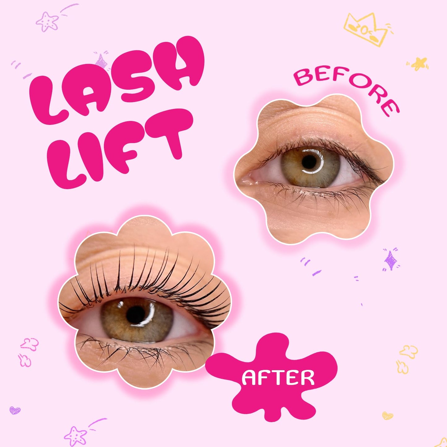 Lomansa Lash Lift Kit - Easy to Use Salon-Quality Eyelash Perm Kit with Full Tools