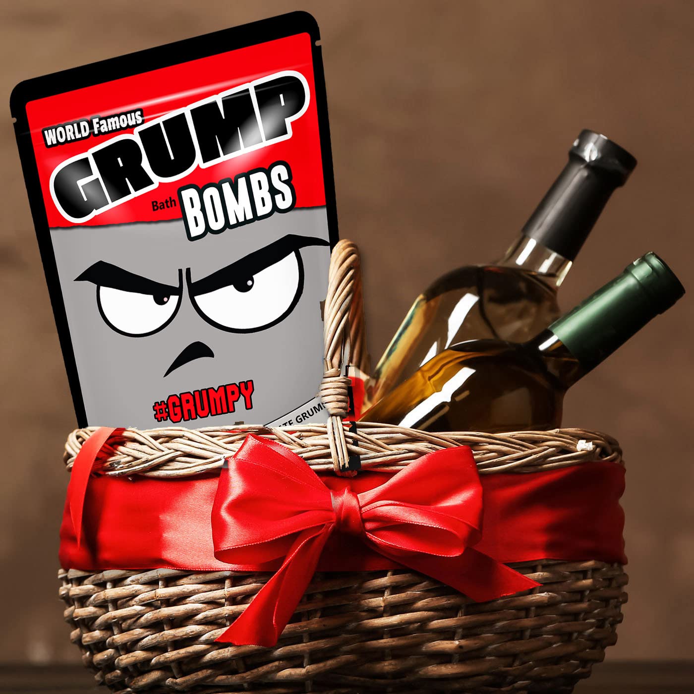 Giant Grump Bath Bombs XL Bath Balls Funny Bathbombs for Men Black and Blue Bath Fizzers Fun Old Man Gags Stocking Stuffers for Dads Grandpa Gags 2…