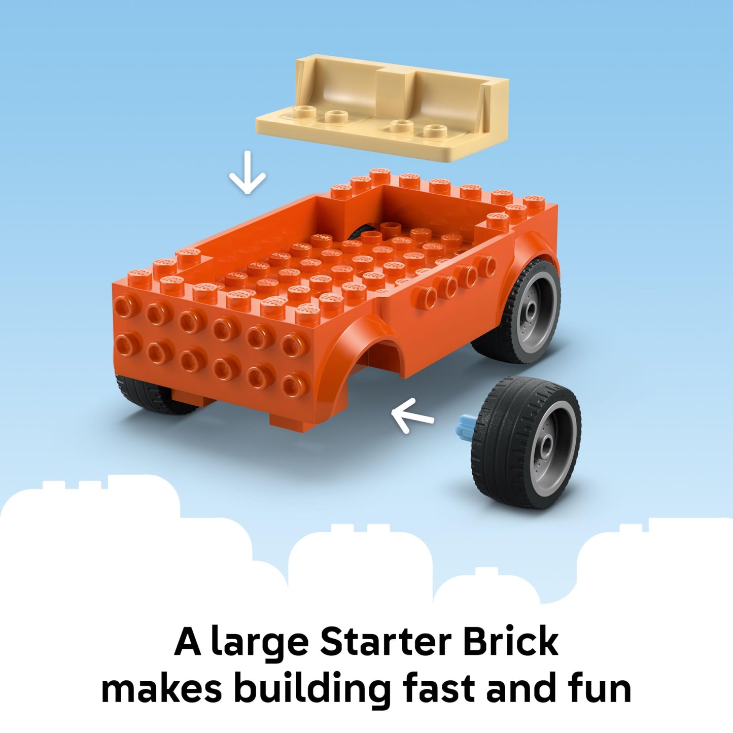 LEGO Bluey Beach & Family Car Trip 11202, Preschool Learning Toy with Bluey, Bingo & Mum Figures, Fun Birthday Gift for Kids Ages 4+