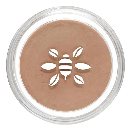 Honeybee Gardens PowderColors, Clean Mineral Eye Shadow in Chai, Matte Pale Creamy Brown, Versatile, Portable, & Skin-Friendly, 2g