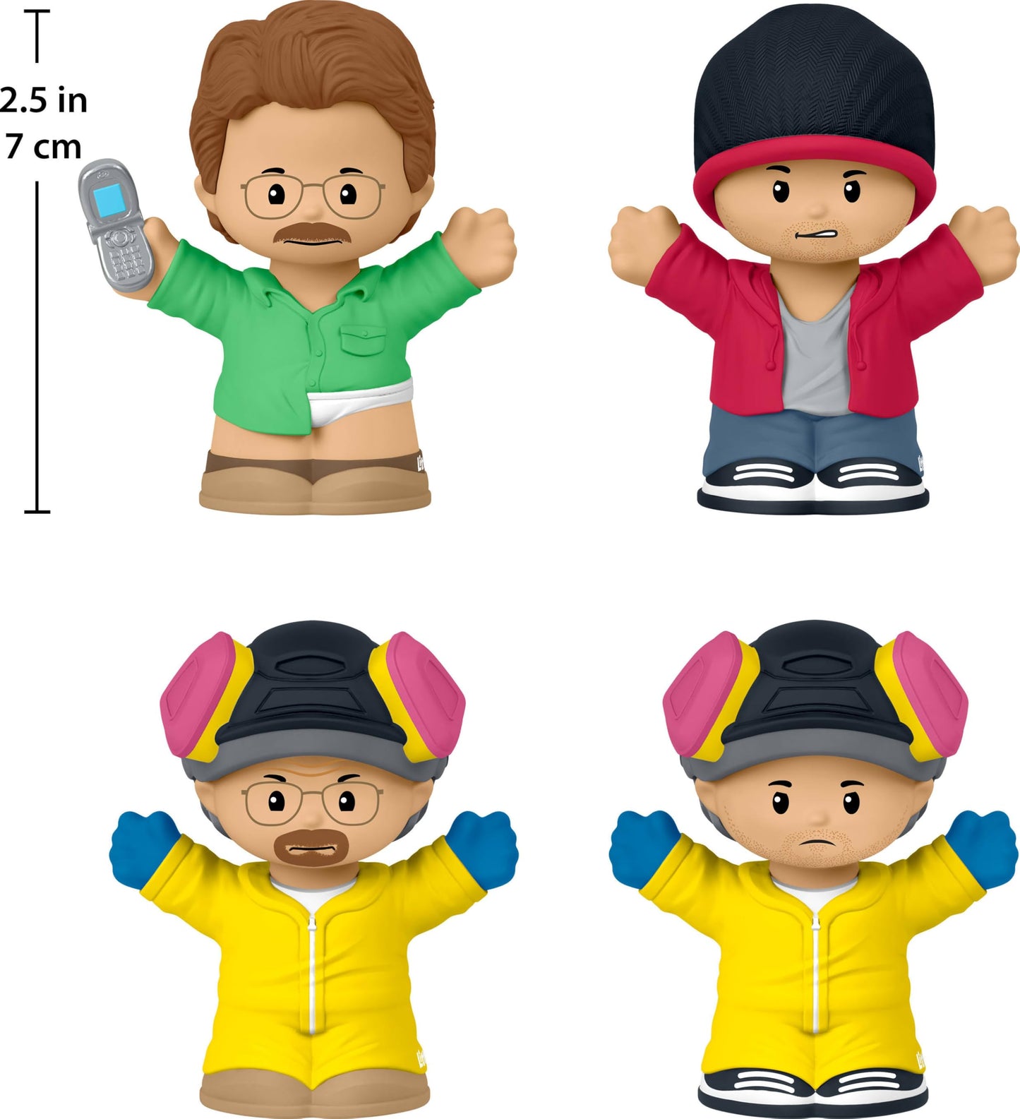 Little People Collector Breaking Bad TV Show Special Edition Figure Set in Display Box for Adults & Fans