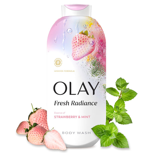 Olay Body Wash for Women, Fresh Radiance, 24/7 Skin-Loving Freshness, Visibly Radiant, Plant Based Cleansers, Vitamin B3 & Antioxidant Blend, For All Beauty and Personal Care Olay Default Title