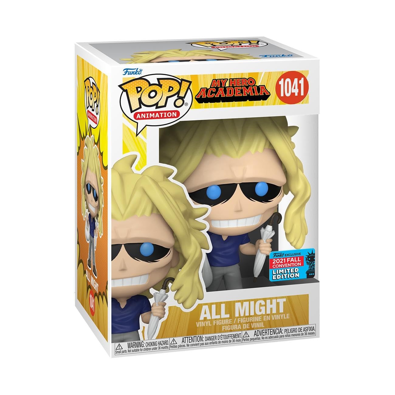 Funko Pop! Animation: My Hero Academia (MHA) - All Might with Bag & Umbrella - My Hero Academia and 2 - Collectible Vinyl Figure - Gift Idea…
