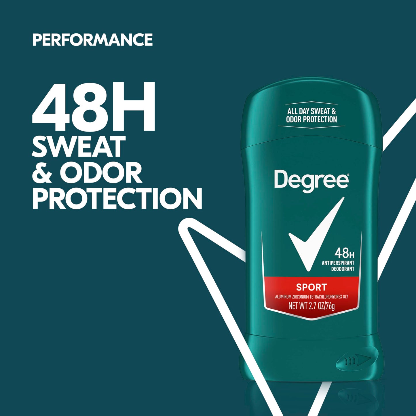 Sport Invisible Antiperspirant & Deodorant Stick by Degree for Men - 2.7 oz Deodorant by Degree Beauty and Personal Care Degree