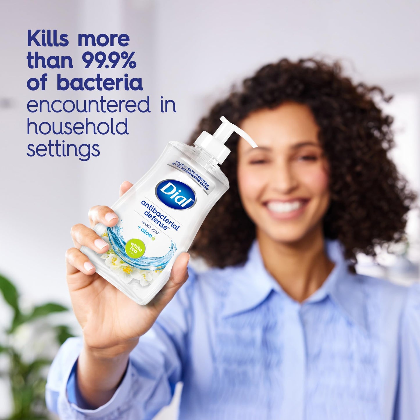 Dial Antibacterial Liquid Hand Soap, White Tea, 11 fl oz (Pack of 4)