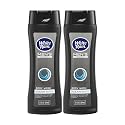 White Rain Mens Body Wash, 12 fl oz, Pack of 2 - Body Wash for Men with Vitamin E, Aloe & Marine Extracts, Paraben Free Shower Gel, Cool Ocean Wave