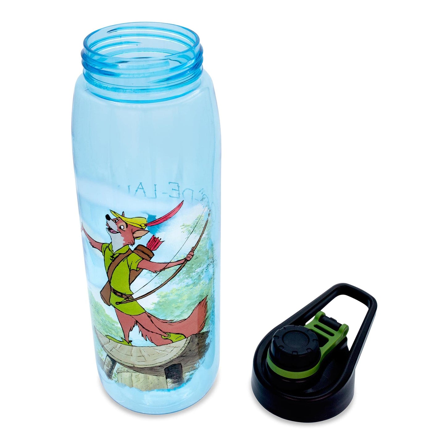 Disney Robin Hood What A Good Day 28-Ounce Water Bottle With Leakproof Lid | BPA-Free Plastic Sports Jug