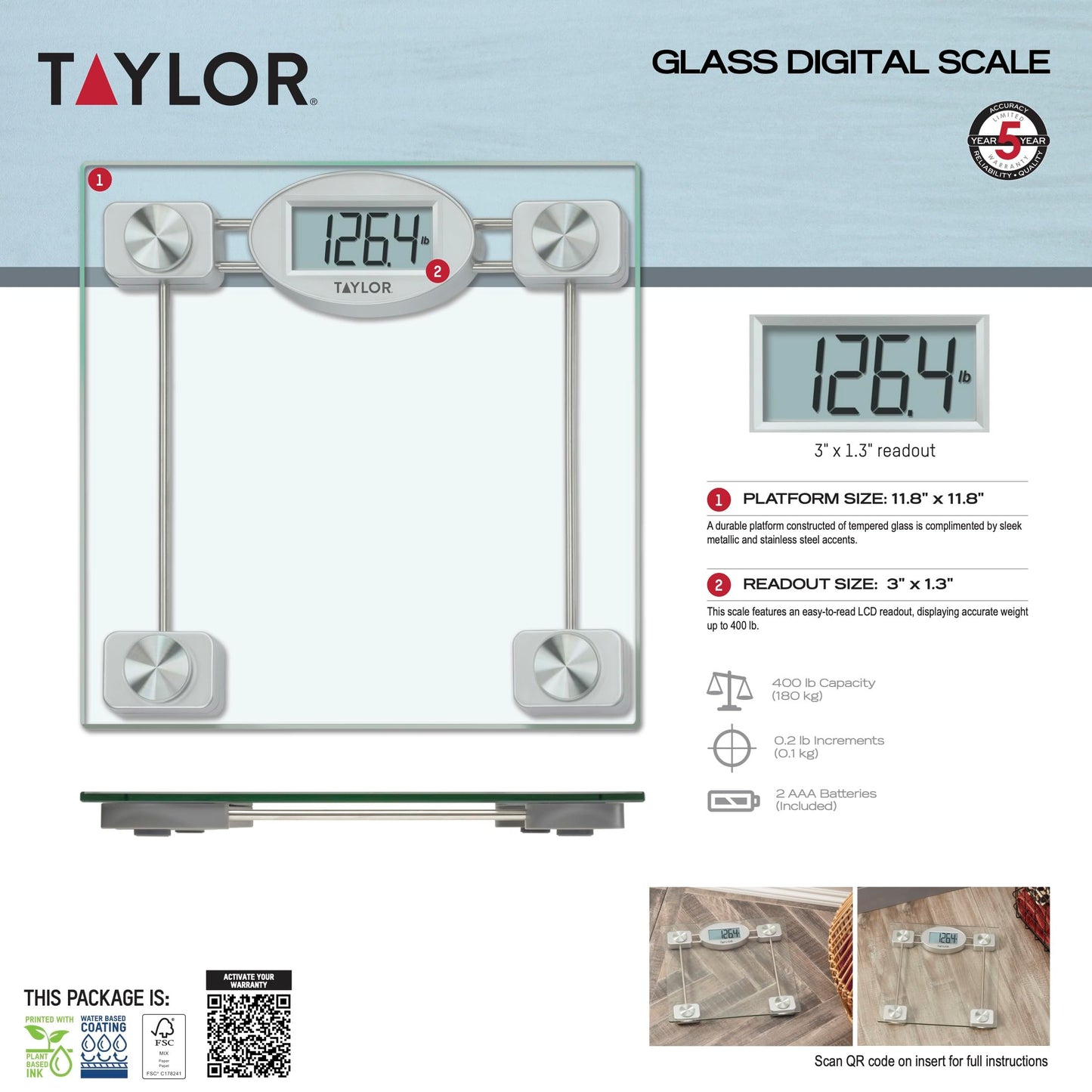 Taylor Glass Electronic Scale