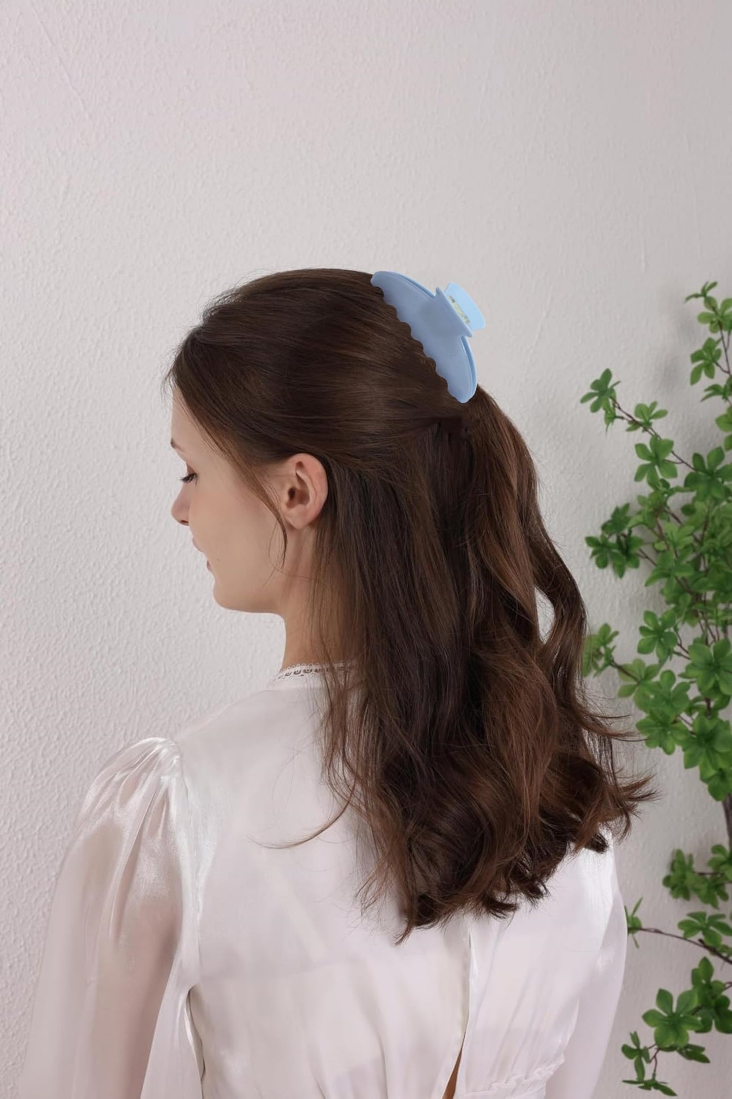 OideGuiing Durable Acetate Hair Clips - 4-Inch Bright block blue Claw Clips for Fine and Thick Hair (Bright block blue) Beauty and Personal Care OideGuiing
