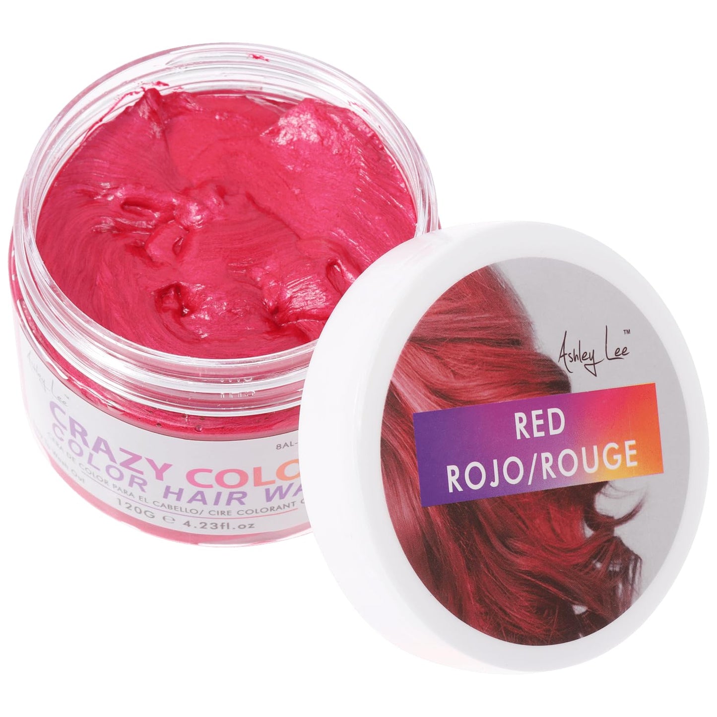 Unisex DIY Hair Color Wax Mud Dye Cream Temporary Modeling 9 Colors waterproof 120G (Red)