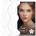 Glitter Freckles, Holographic Face and Body Glitter Tattoo Sparkle for Women Gold Glow Cosmetic Star Makeup Accessories for Festival Rave (12pcs