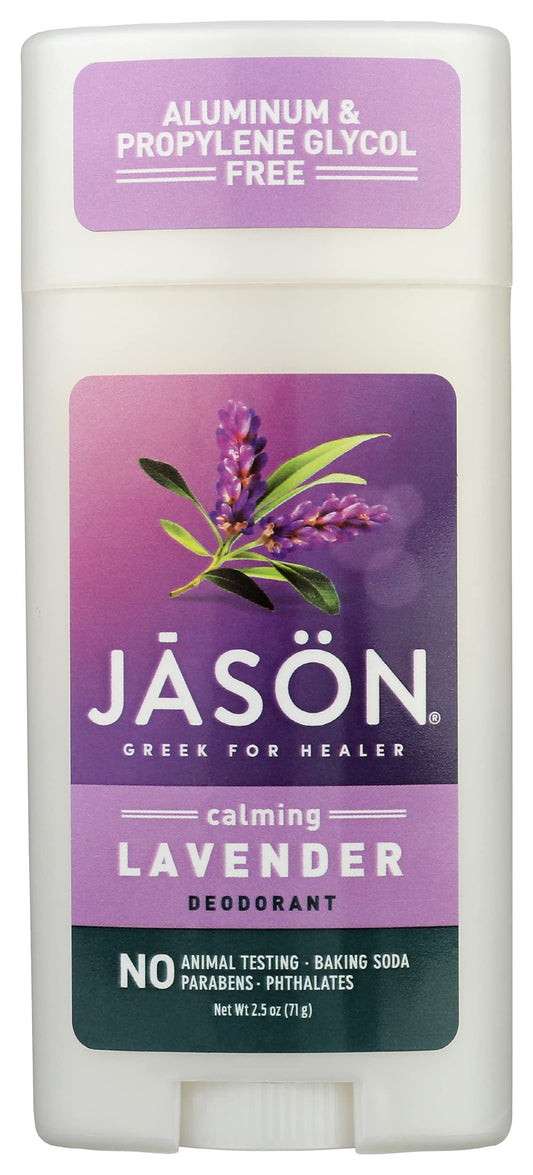 Jason Calming Lavender Deodorant Stick, Clinically Tested All Day Odor Protection, 2.5 Ounce Tubes (Pack of 1) Beauty and Personal Care JASON