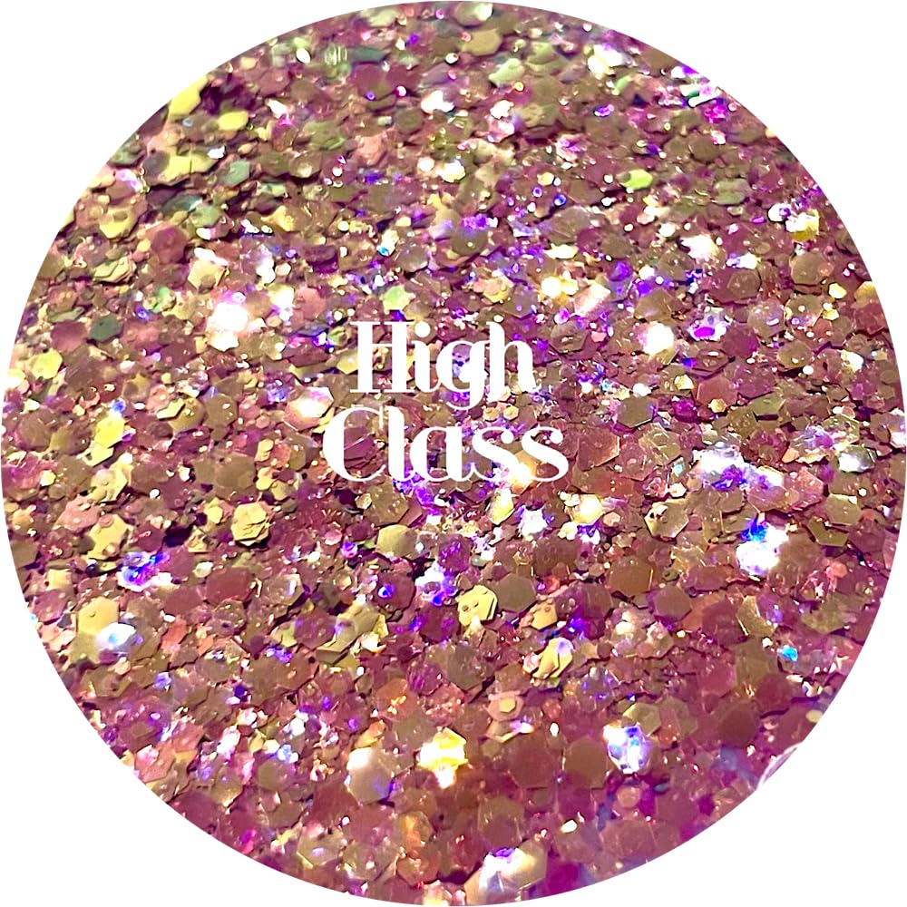 Pink Polyester Glitter | Craft Glitter | Glitter for Arts & Crafts | Tumblers | Cosmetics | Nails | Epoxy Resin Art | Slime | DIY | Body Glitter | 1