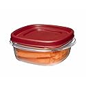Rubbermaid Easy Find Lid Square 1-1/4-Cup Food Storage Container, 1 Count (Pack of 8)