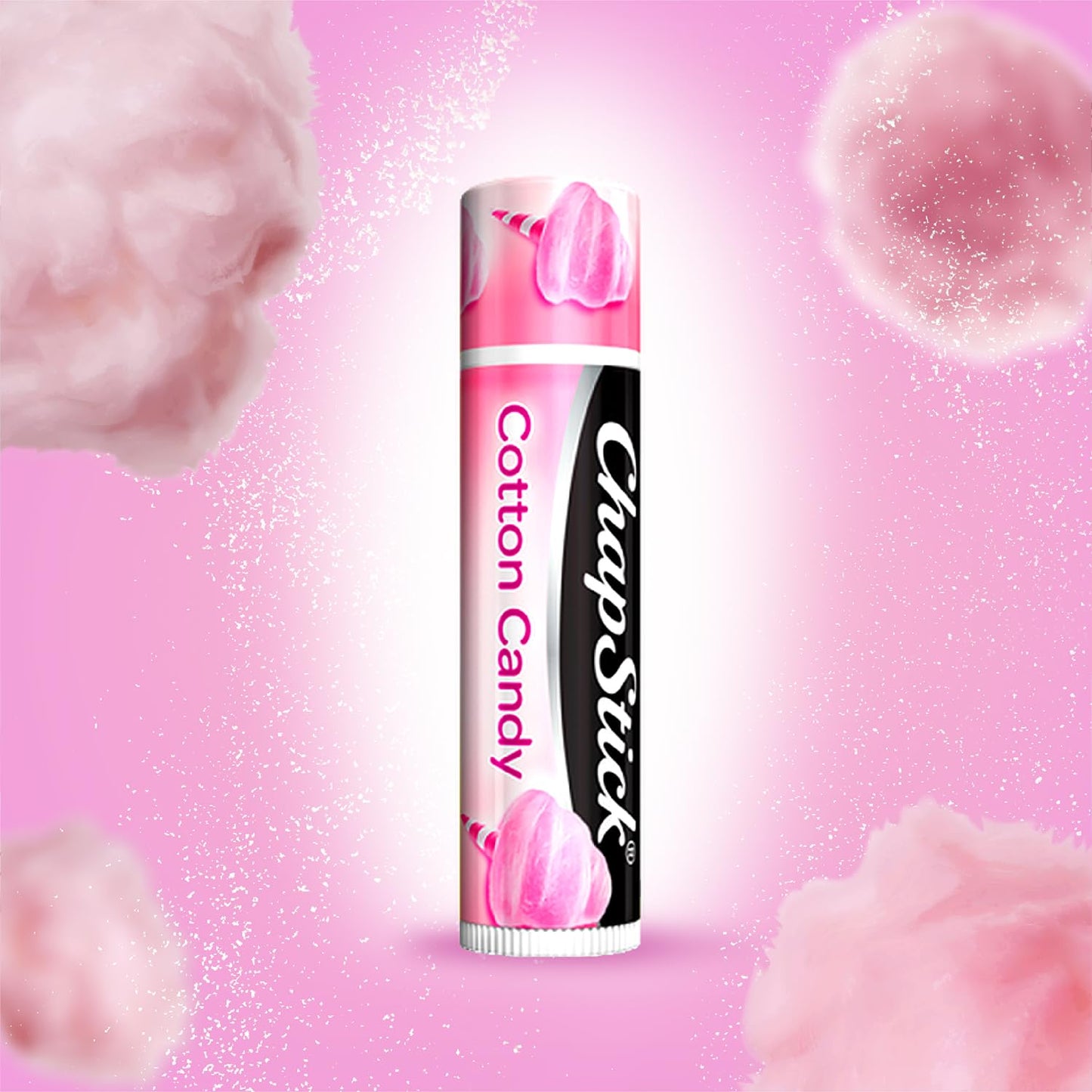 ChapStick Lip Balm, Cotton Candy - Fun & Yummy Moisturizing Lip Care for Dry, Cracked Lips, 0.15 Oz Ea