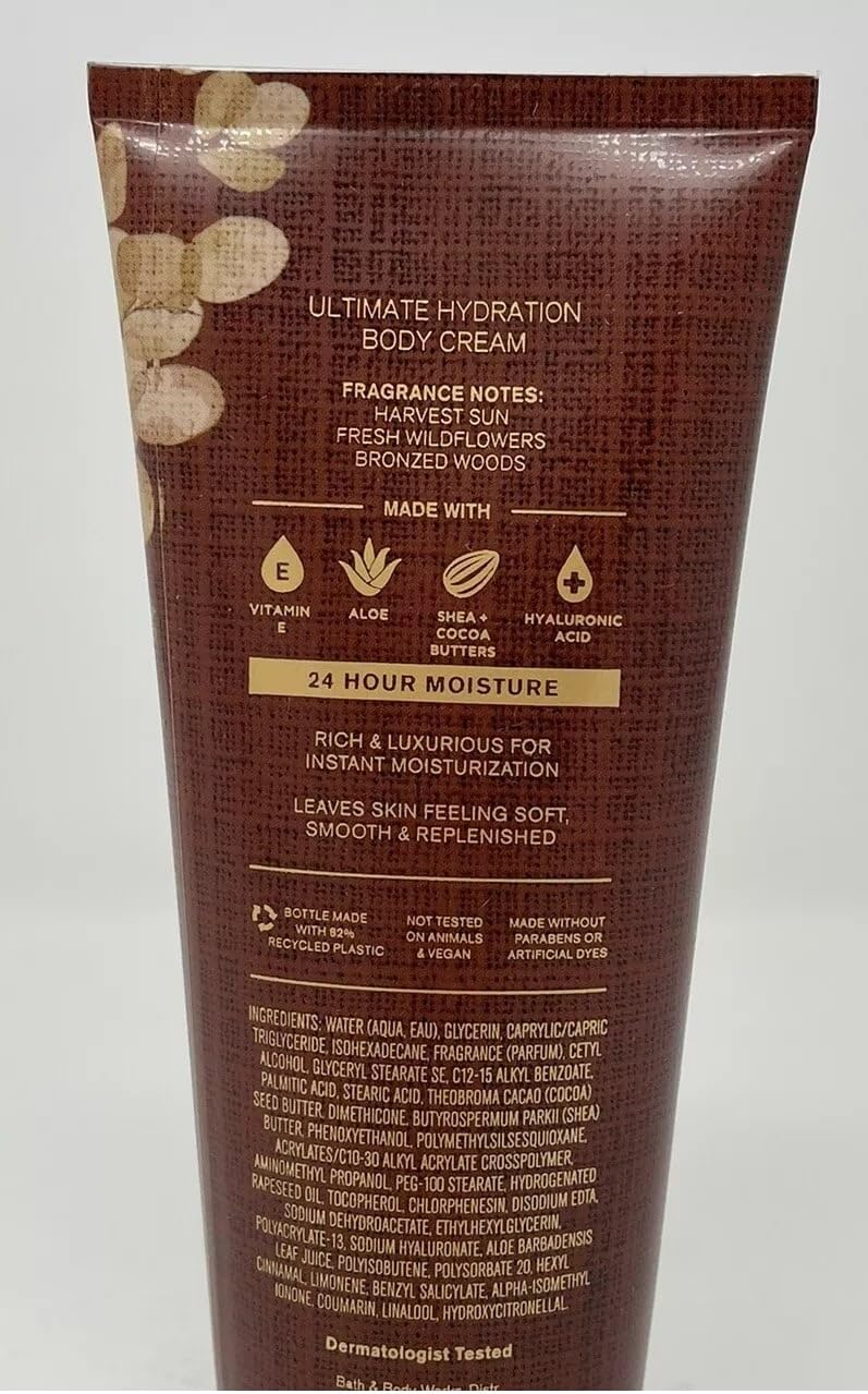 Bath & Body Works Copper Fields Ultimate Hydration Body Cream 8 Ounces