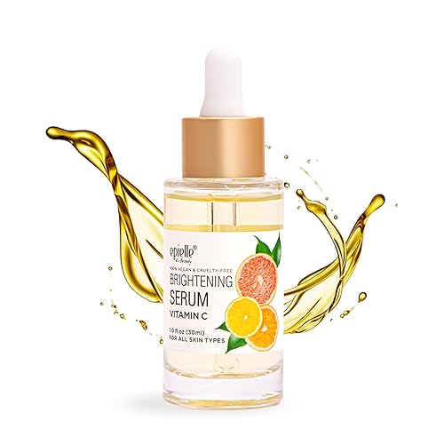 Epielle Vitamin C Serum with Collagen & Hyaluronic Acid, Restore Hydration & Reduce Dark Spots, Vegan & Cruelty-Free, Korean Skin Care, 1.0 fl oz