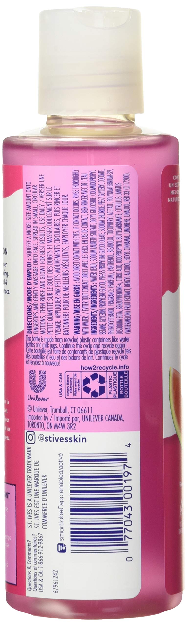 St. Ives Hydrating Watermelon Daily Cleanser - 6.4oz, pack of 1