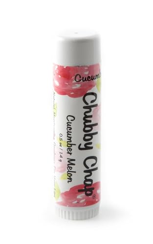 Chubby Chap - Large Jumbo Natural Lip Balm- 0.5 Ounces Cucumber Melon