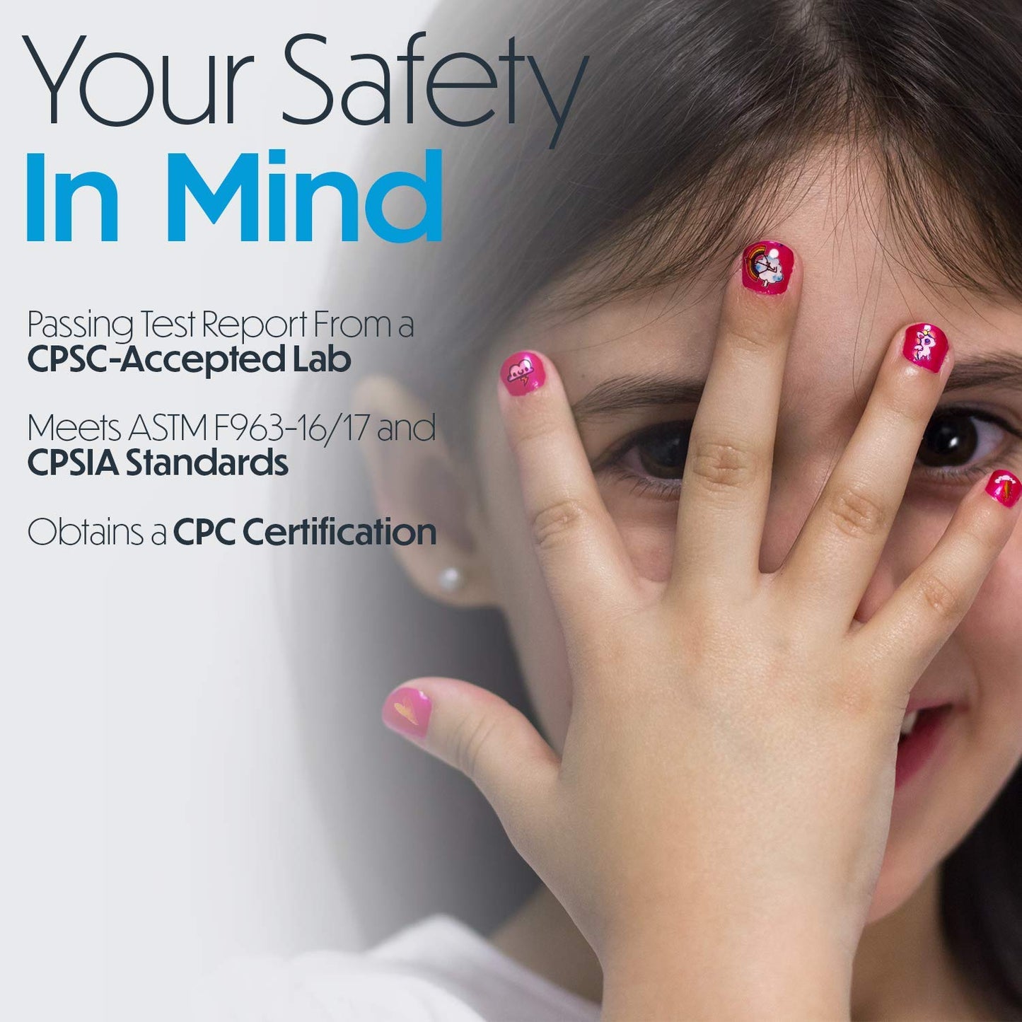 Toysical Nail Art Kit for Girls – Non-Toxic Kids Nail Polish Set, Fun Gift for Ages 6–12, Safe Birthday Gift for Girls & Pre-Teens