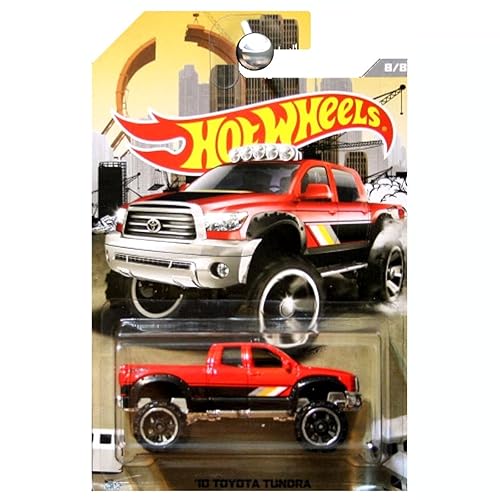 HOT WHEELS RAD TRUCKS EXCLUSIVE RED '10 TOYOTA TUNDRA DIE-CAST