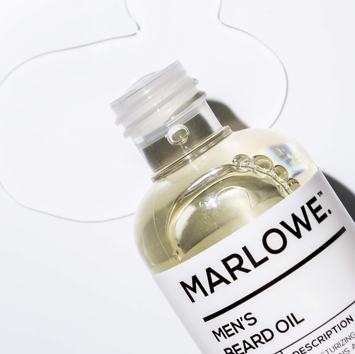 MARLOWE. No. 143 Beard Oil 3 oz, Conditioning Oil for Men, Softer & Fuller Beard Care, 100% Natural Softener with Sunflower & Safflower Oils