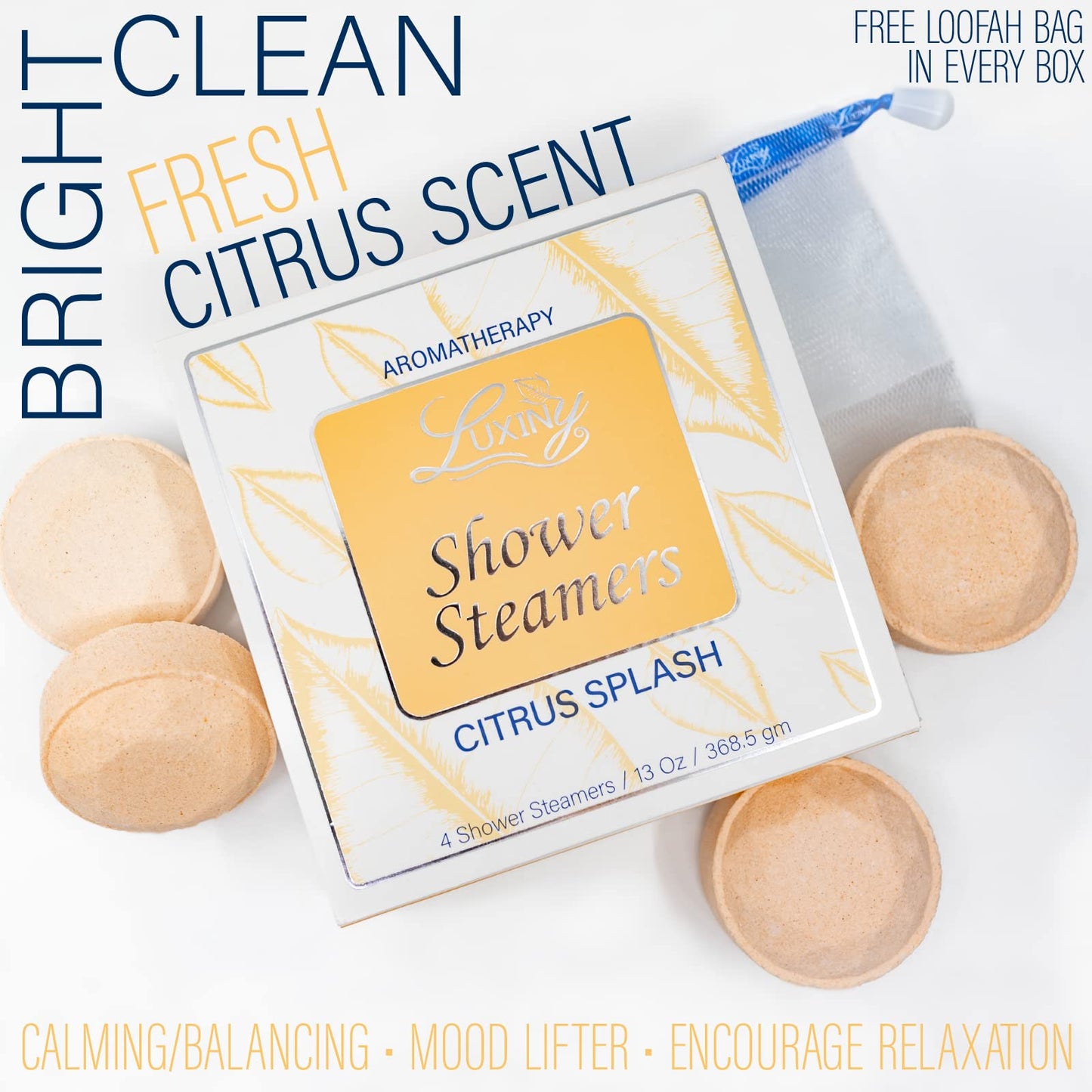 Shower Bombs Aromatherapy in Your Shower, American Made by Luxiny, Shower Steamer Tablets Melt to Release a Fragrant Vapor for Natural Stress Relief…