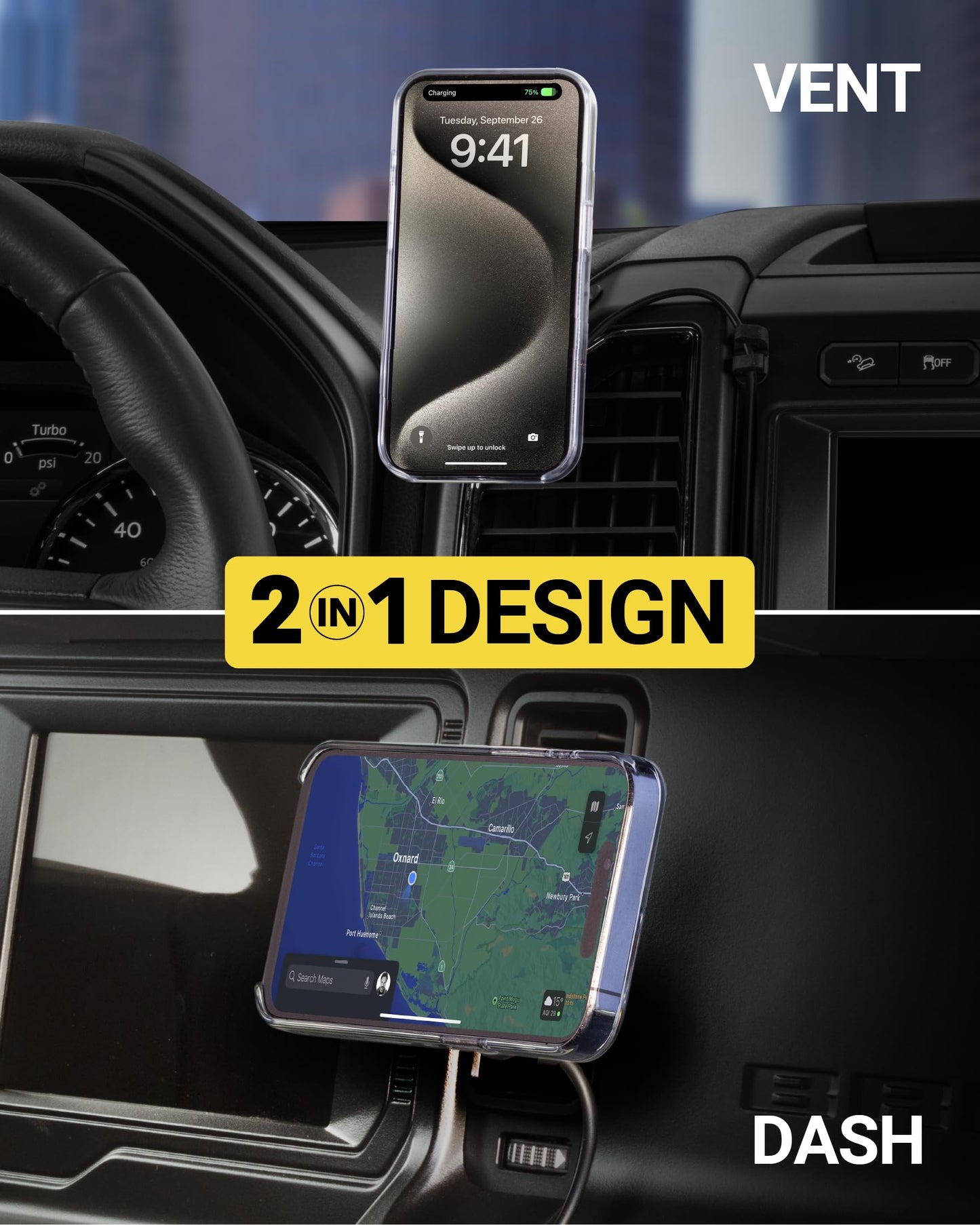 Scosche MPQ6DV-SP Magnetic Phone Holder for Car Dashboard/Vent, 15W Wireless Fast Car Charger Phone Stand, Hands Free Cell Phone Mount Compatible…