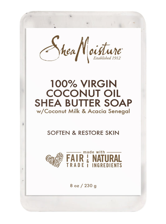 SheaMoisture SHEA MOISTURE 100% Virgin Oil Butter Soap,Coconut,8 Oz (U-BB-2690)