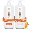 Routine Wellness 1 Liter Anti-Thinning Volumizing Shampoo and Conditioner Set for Thinning Hair & Hair Loss - Grow Your Confidence with Biotin & DHT