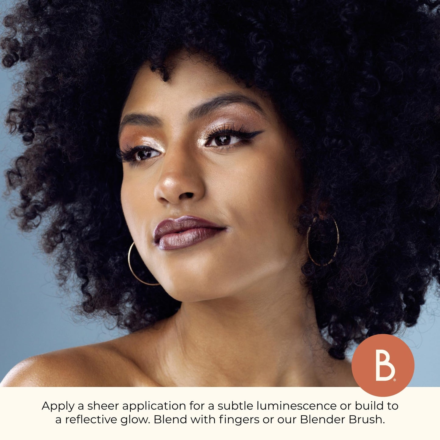 Beauty For Real Level Up Multi-Dimensional Liquid Eyeshadow, Moondance - Pearlized, Glistening Beige - Creaseless, Long-Wear Formula