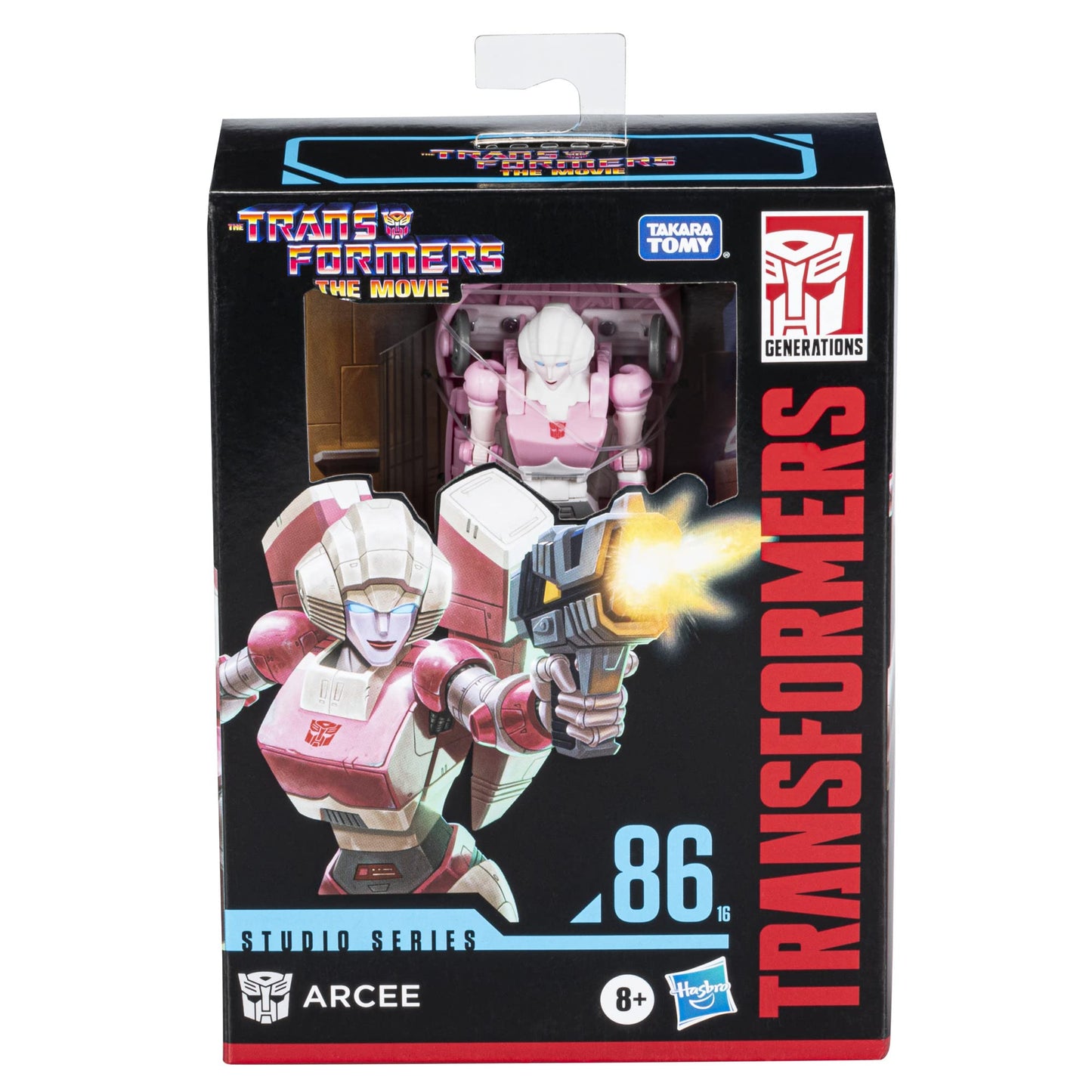 Transformers Toys Studio Series 86-16 Deluxe Class The The Movie Arcee Action Figure - Ages 8 and Up, 4.5-inch