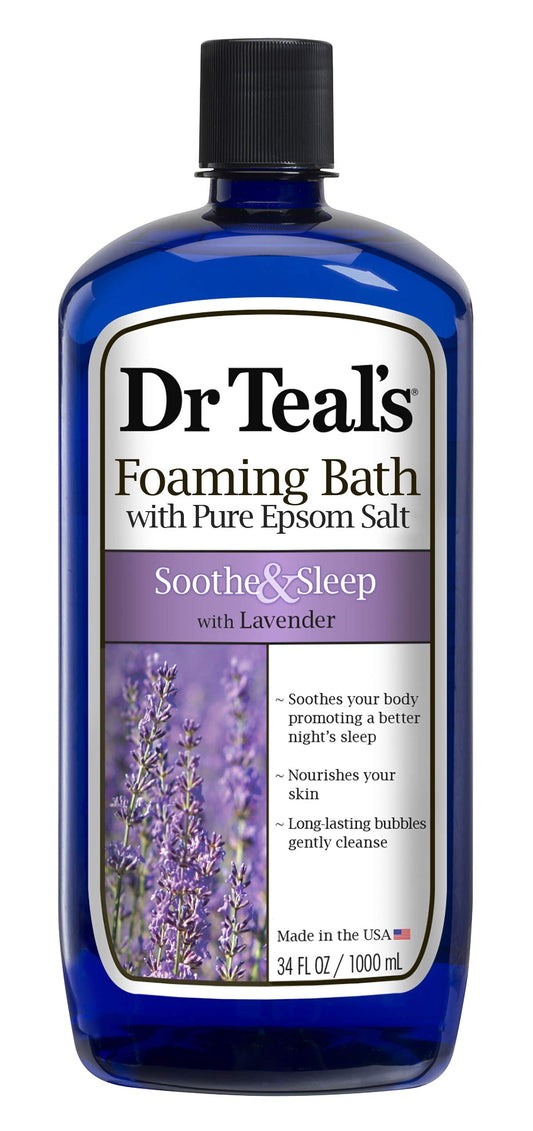Dr. Teal's Foaming Bath, Lavender, 34 Ounce (Pack of 3)