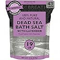 Aromasong Pure Dead Sea Salt for Soaking with 100% Natural Lavender, 19 LB - Spa Bath Salt Fine Grain - Body Wash Scrub - Soak for Women & Men- Bulk
