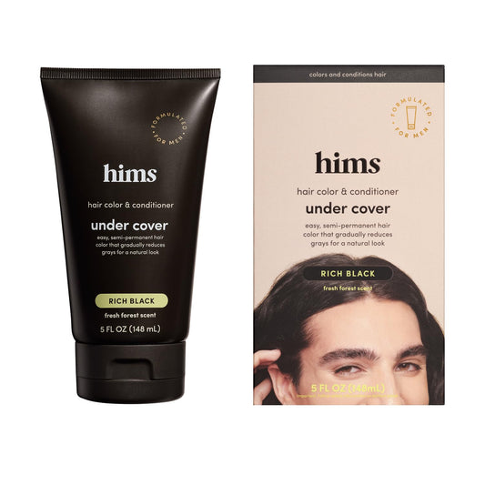 hims Under Cover Hair Color & Conditioner - With Argan Oil - Semi-Permanent In-Shower Hair Dye - Blends Grays Naturally - Sulfate-Free & Cruelty-Free Beauty & Personal Care HIMS & HERS