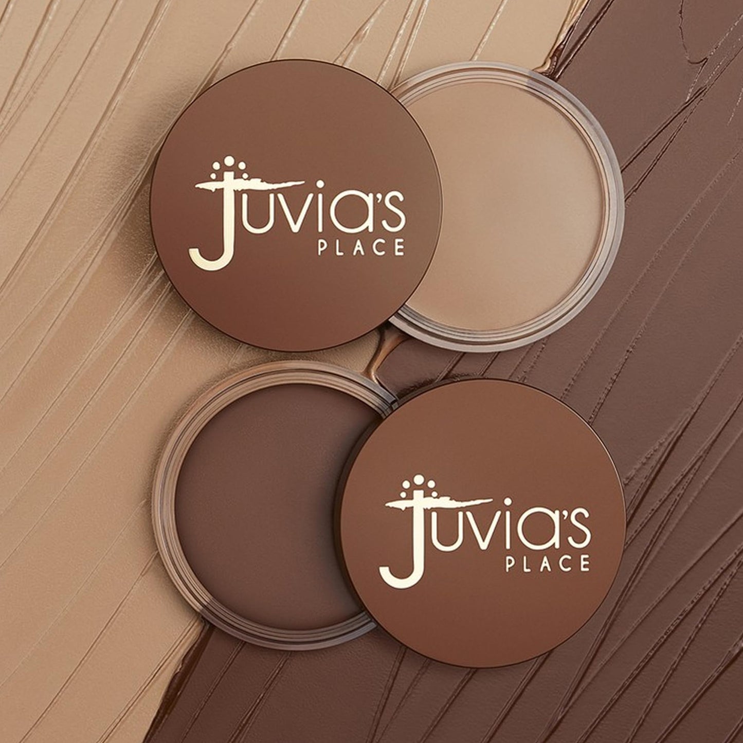 Juvia's Place Bronzed Cream Bronzer - Amber - Smooth Cream Bronzer Pot for Sun-Kissed Glow & Warmth, Buildable & Blendable Makeup Contour