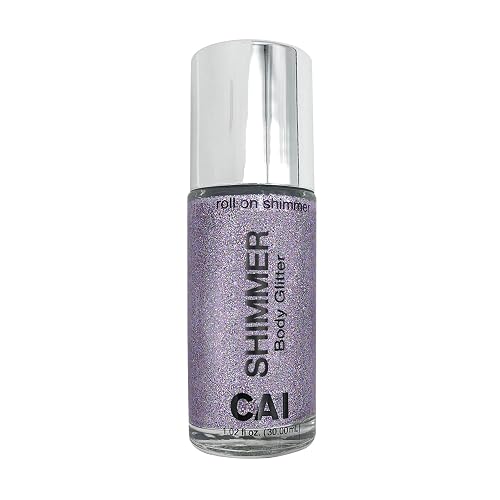 Hair Glitter Gel; Body Glitter & Face Glitter for Women/Kids (1 Pk Stardust Violet) Iridescent Holograph Roll-on 1 oz | Cosmetic-Grade Makeup, Apply