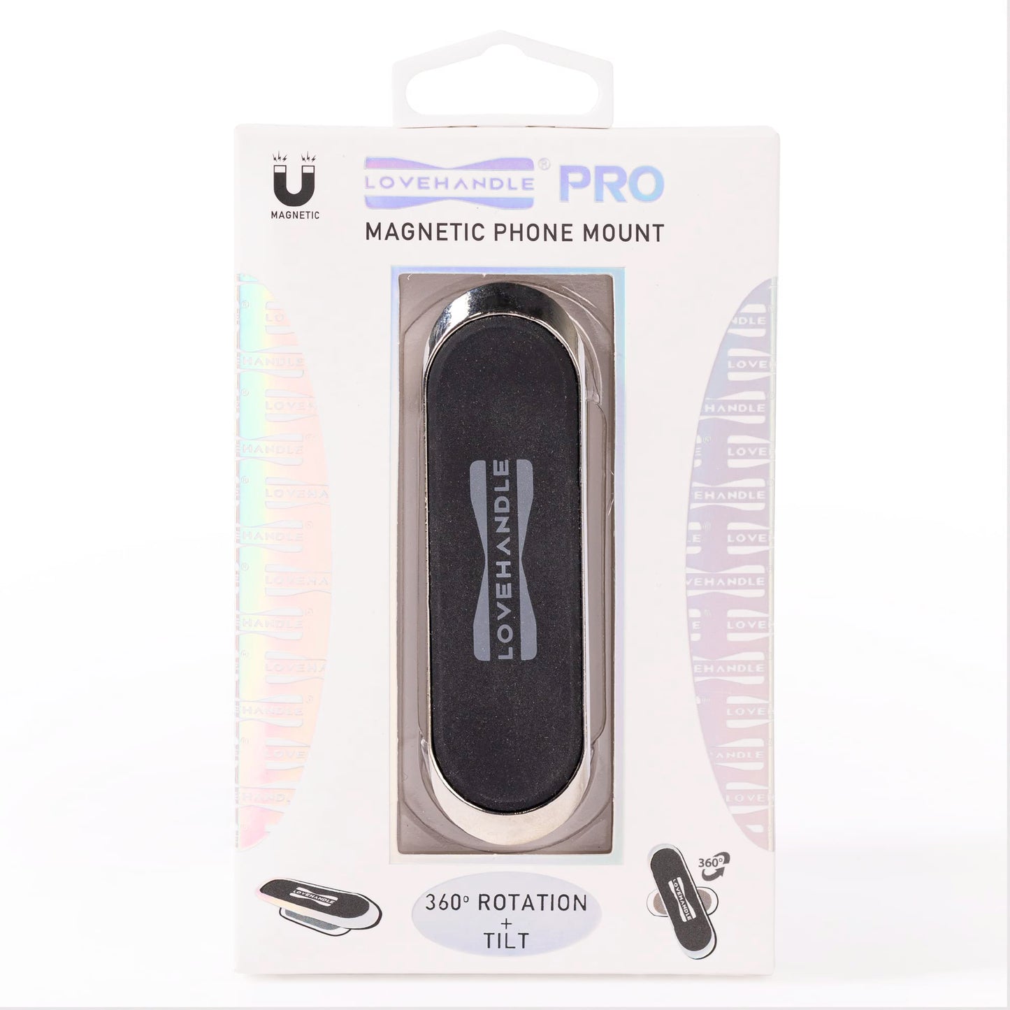 LOVEHANDLE PRO Mount - Magnetic Phone Holder for Car - Portable Electronic Device Mount