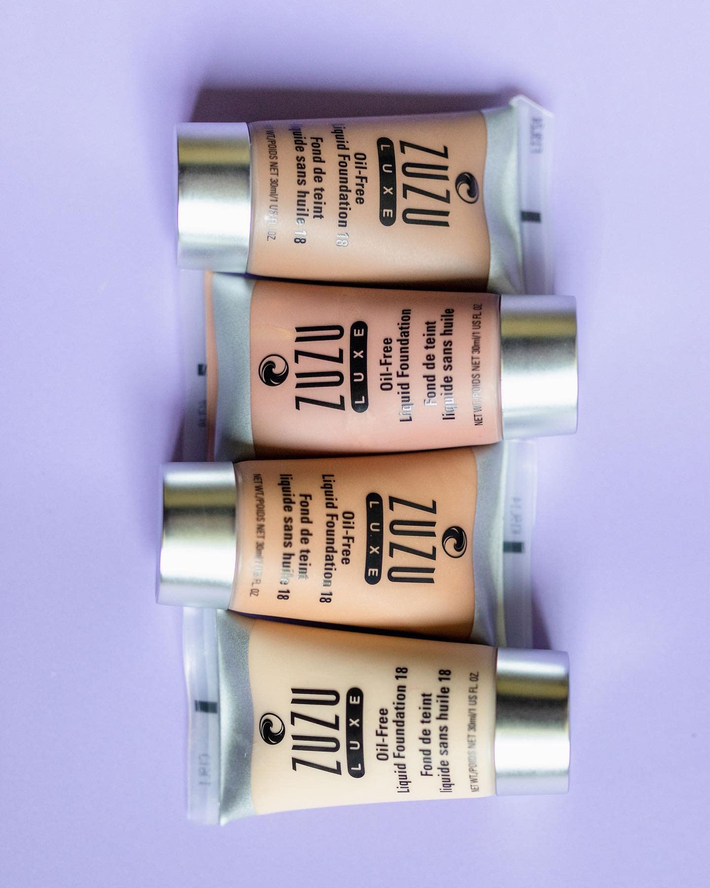Zuzu Luxe,Oil Free Liquid Foundation (L -14),1 fl oz,Infused with vitamins A,E, aloe to keep skin supple and resilient.Natural, Paraben Free, Vegan