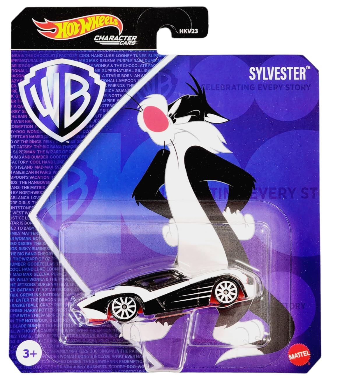 Hot Wheels Warner Bros DC Scooby and Looney Tunes Character Cars Complete Set of 6 Diecast Vehicles from HKV23-956E Release