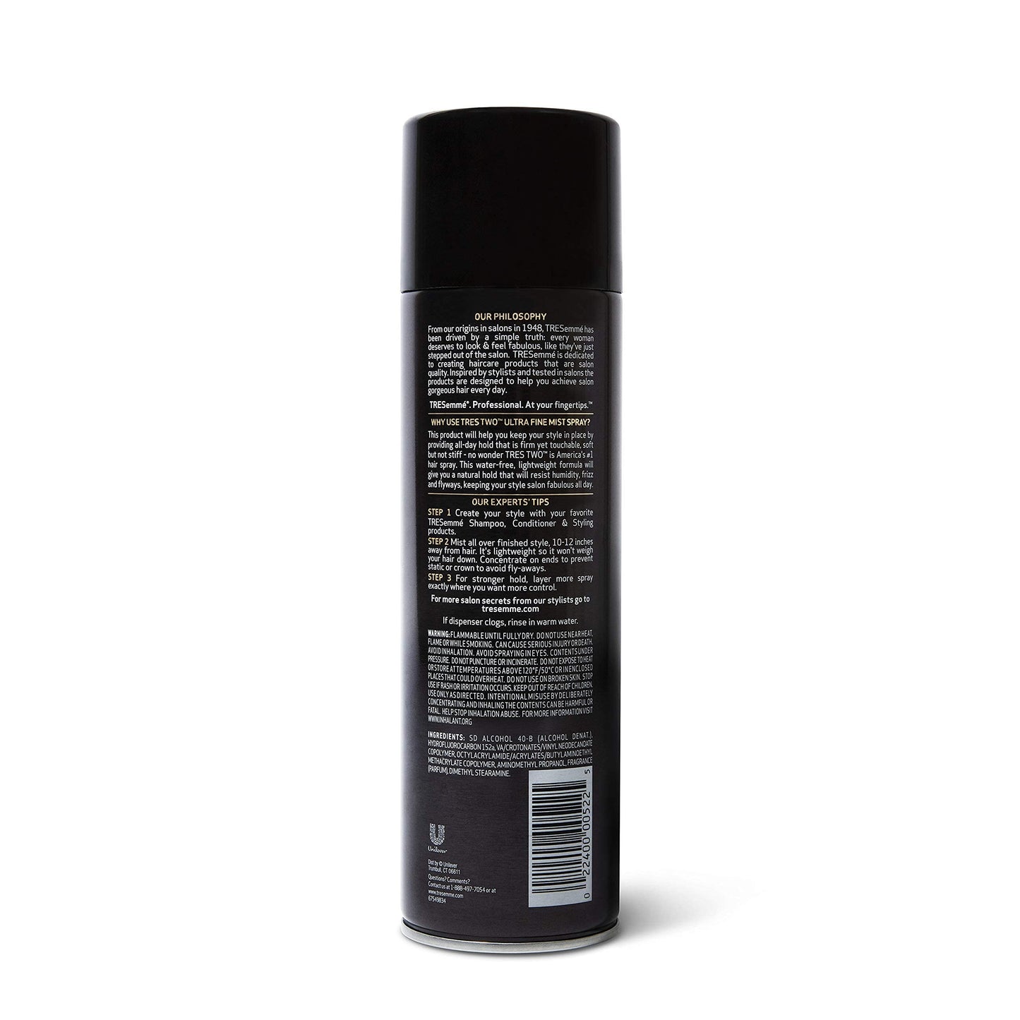 Firm Control Hair Spray Bottle - Anti Frizz Spray for All Hair Texture | All Day Humidity Control Hairspray for Women with Ultra Fine Mist & Floral