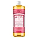 Dr. Bronner's Magic Soap Pure-Castile Liquid Soap (Rose, 32 Ounce) - Made with Regenerative Organic Certified Oils, 18-in-1 Uses: Face, Body, Hair